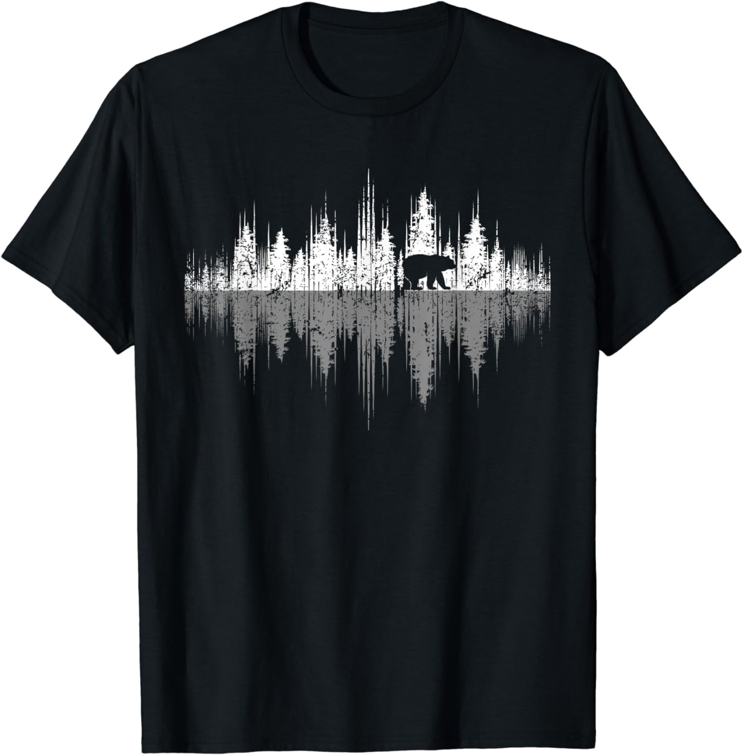 Trees Reflection Wildlife Nature Animal Bear Outdoor Forest T-Shirt