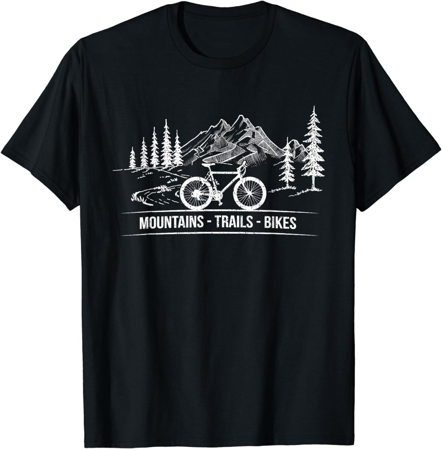 Mountain Trail Bikes - Cyclist Bike Rider Bicycle Riding T-Shirt