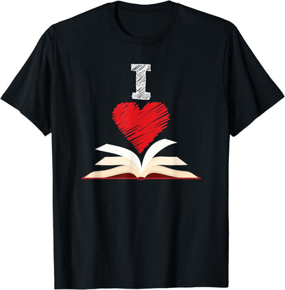 I Love Books Shirt, Book Lover Gift, Reading Library T-Shirt