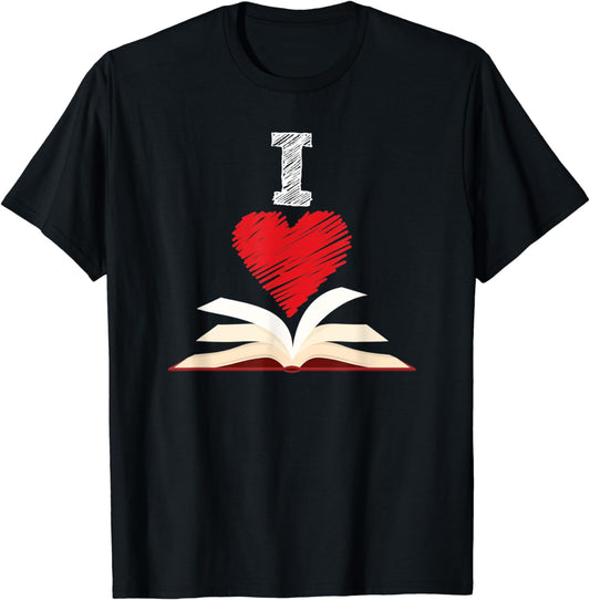 I Love Books Shirt, Book Lover Gift, Reading Library T-Shirt