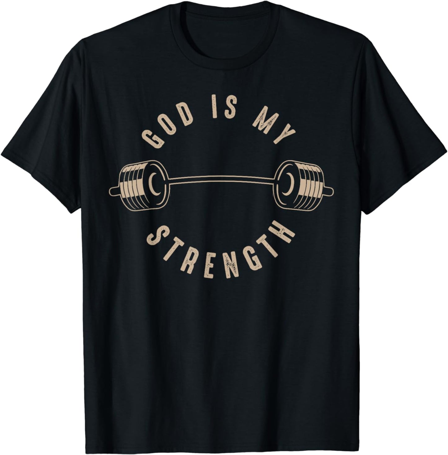God Is My Strength Shirt | Cute God Is Rock Funny Gym Gift