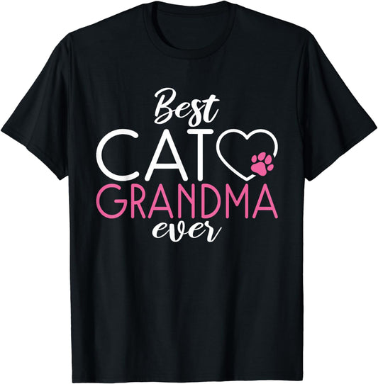 Best Cat Grandma Ever Kitty Cat Lover T-Shirt