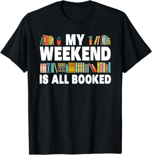 Funny Book Design For Men Women Book Lover Library Reader T-Shirt