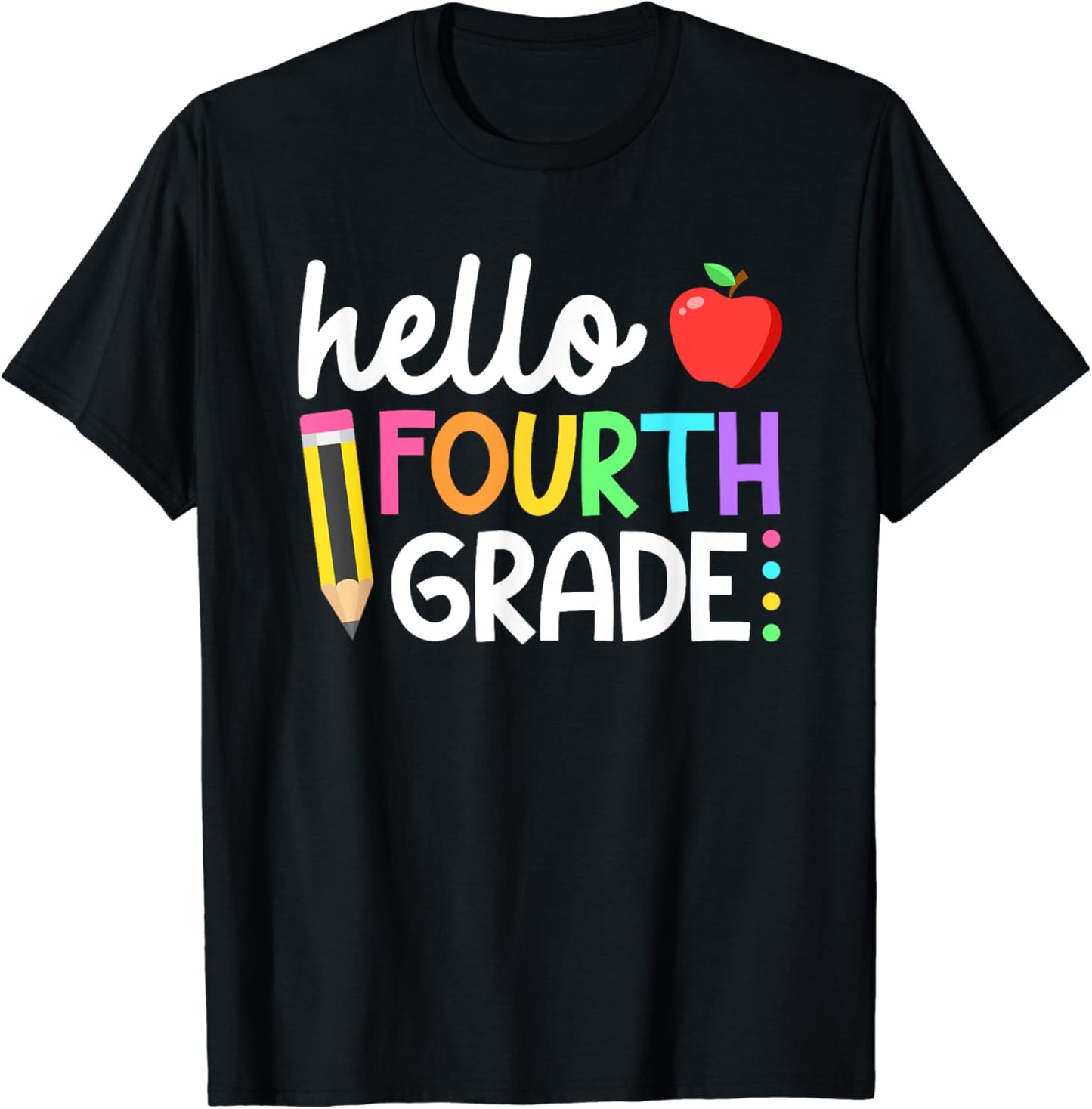 Hello Fourth Grade Team 4th Grade Back to School Teacher Kid T-Shirt