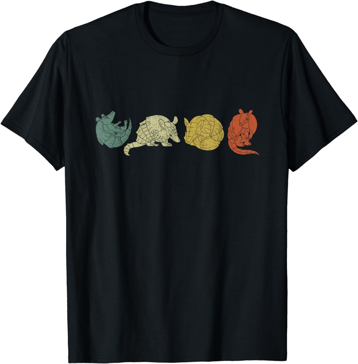 Retro Wildlife Nature Animal Lover Wild Armadillo T-Shirt