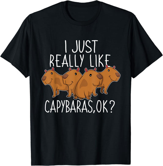 Capybara Lover Kids Women Cute Capybara T-Shirt