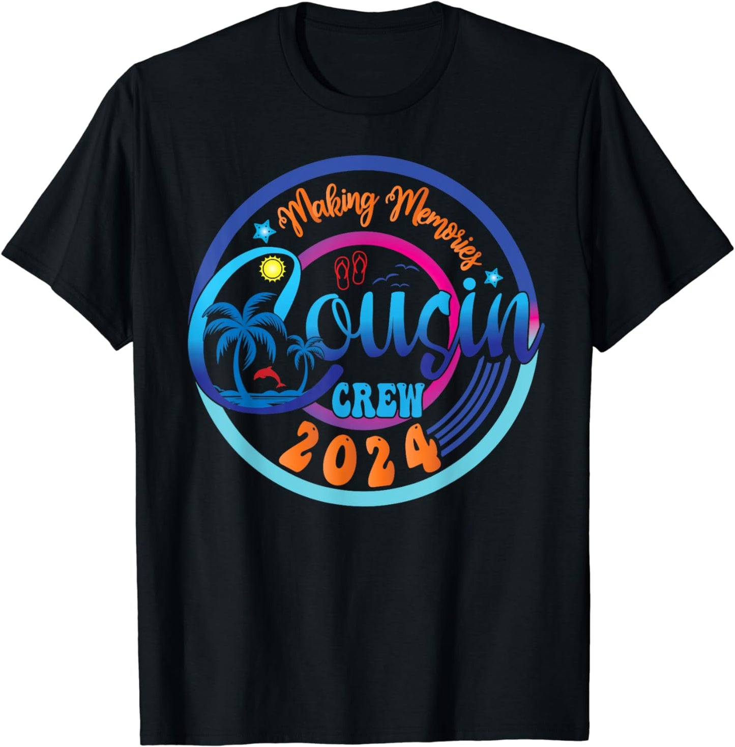 Family Vacation Cousin Crew 2024 Making Memories T-Shirt