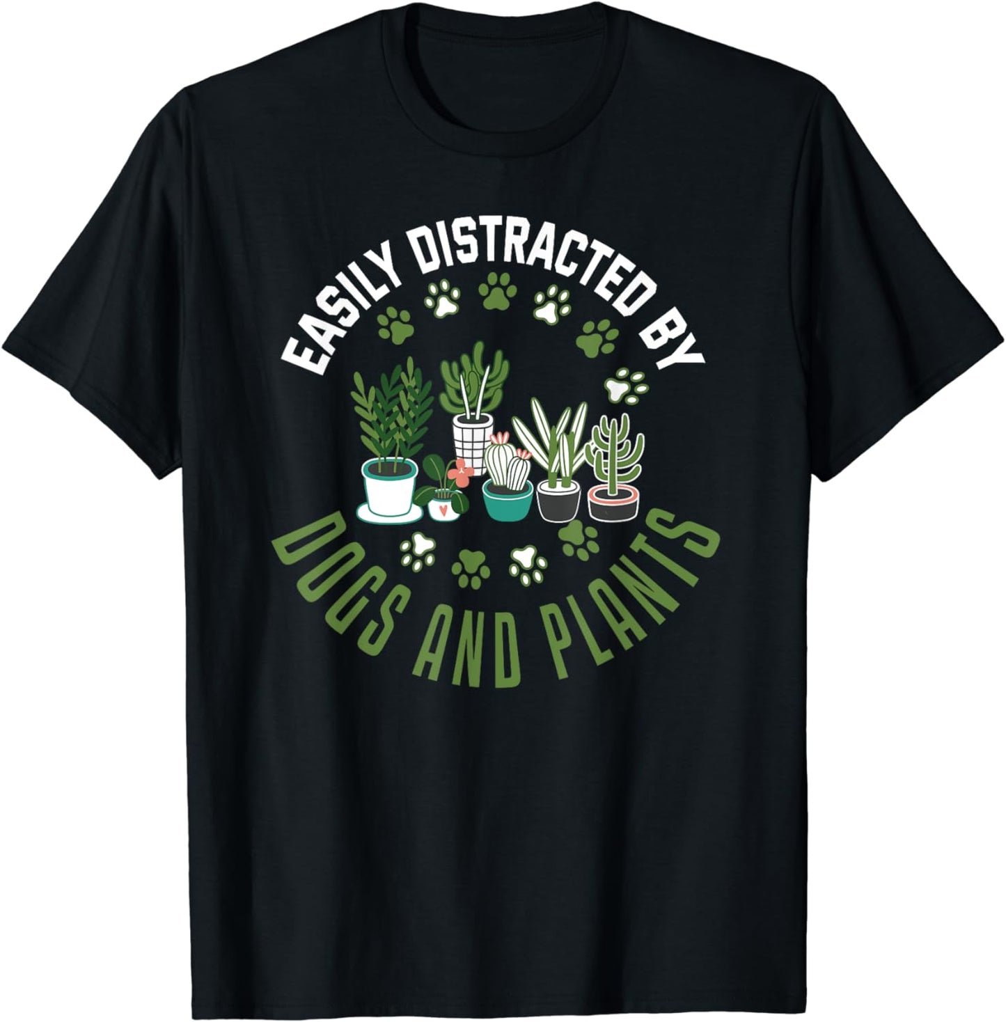 Plants and Dogs Shirt Funny Plant Lover Dog Lover Plant T-Shirt