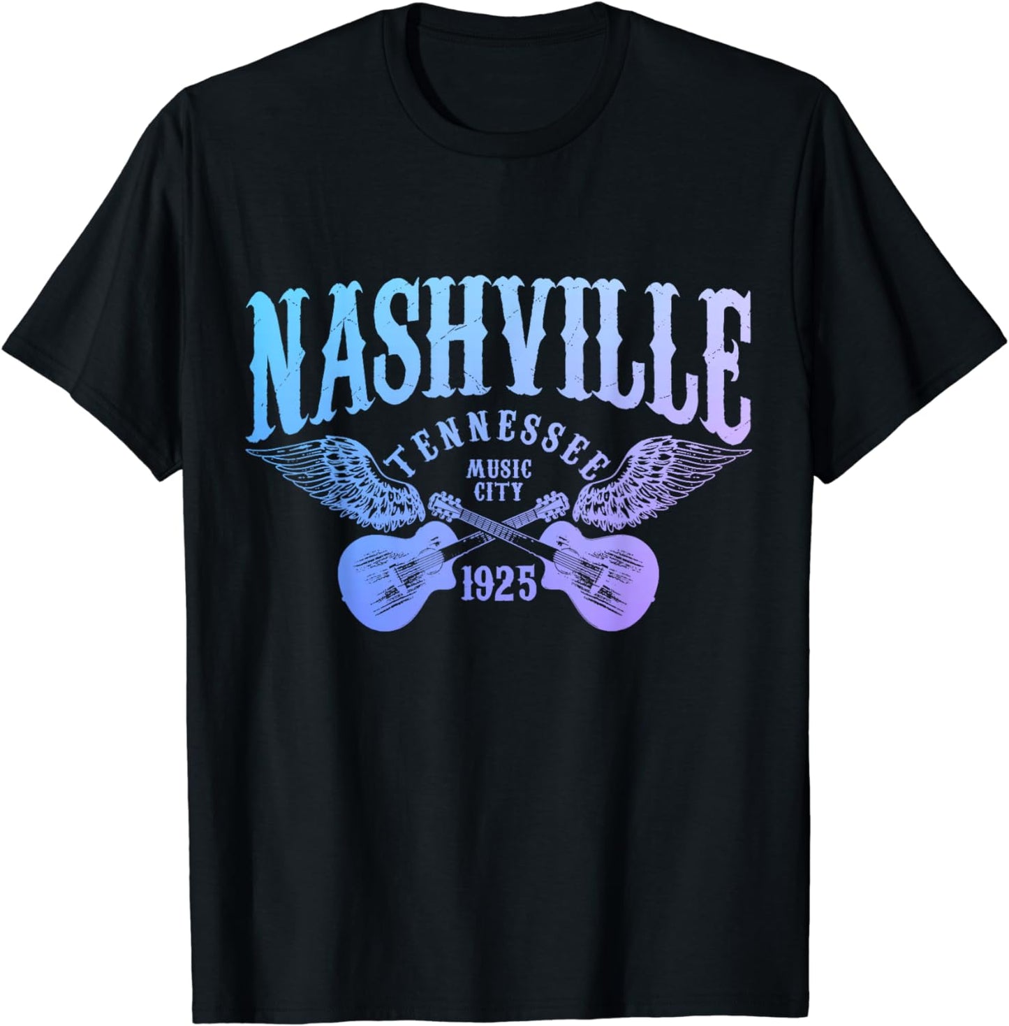 Nashville Tennessee Guitar Player Vintage Country Music City T-Shirt