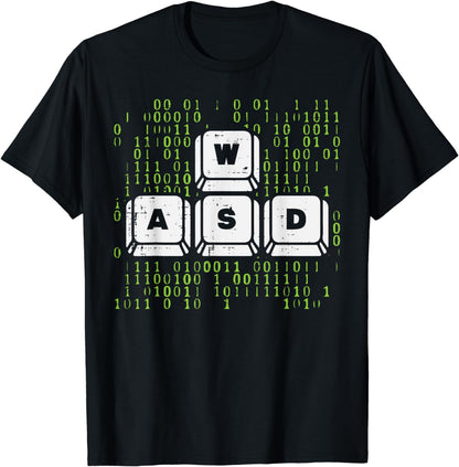 PC Gamer WASD Funny Computer Gaming Boys Kids Men Youth Teen T-Shirt