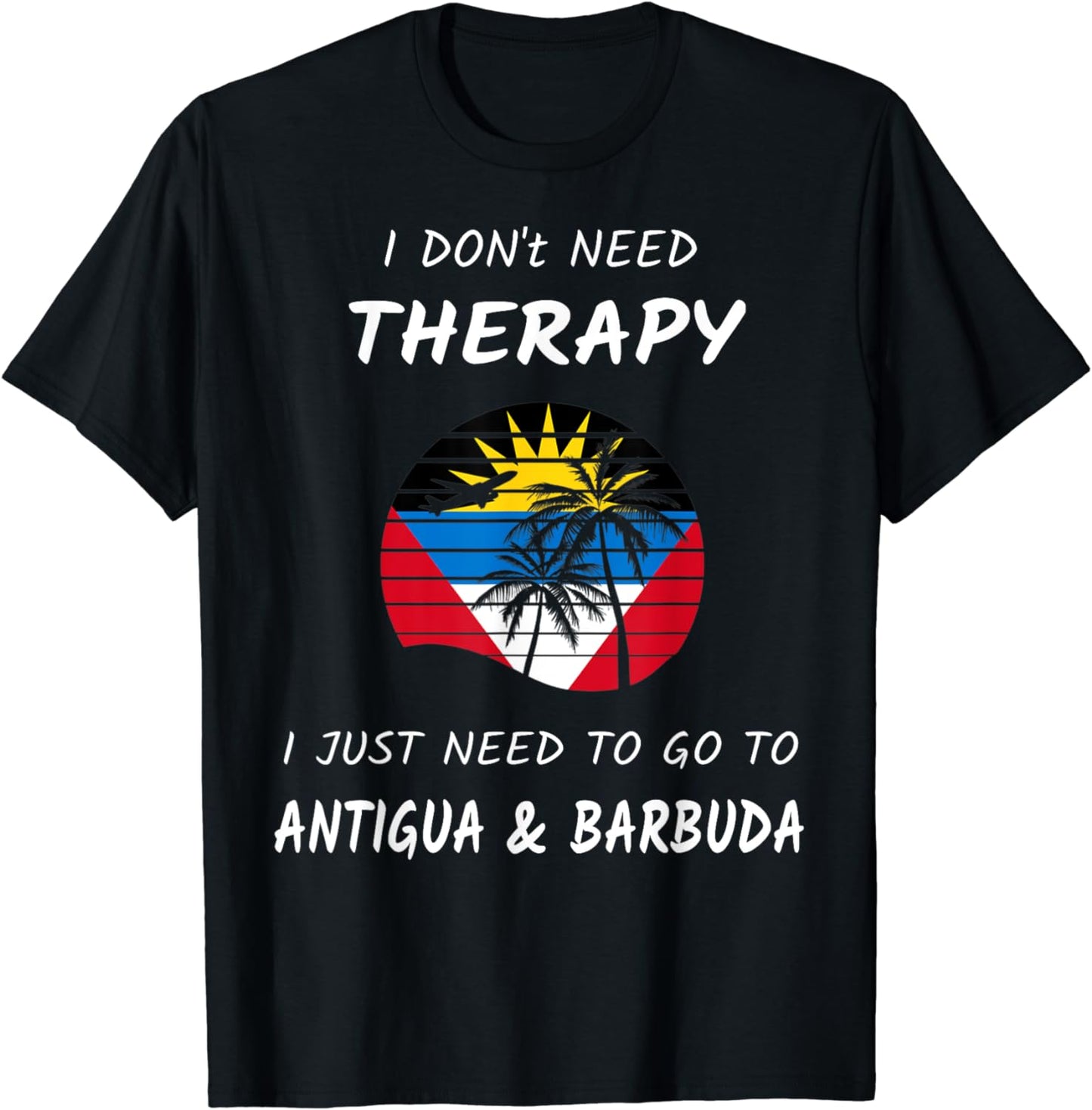 Antigua & Barbuda Flag Therapy Caribbean Vacation T-Shirt