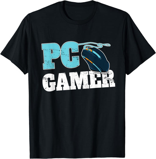 PC Gamer T-Shirt Computer Gaming Gift for Mouse Gamers T-Shirt