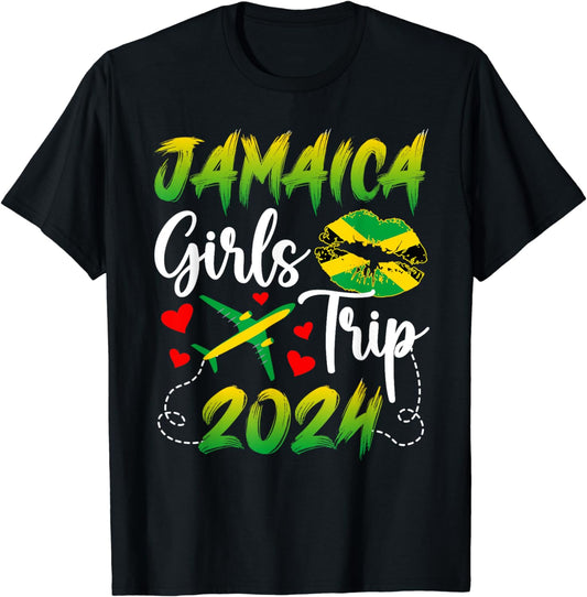 Jamaica Girls Trip 2024 Vacation Jamaica Travel Girls T-Shirt