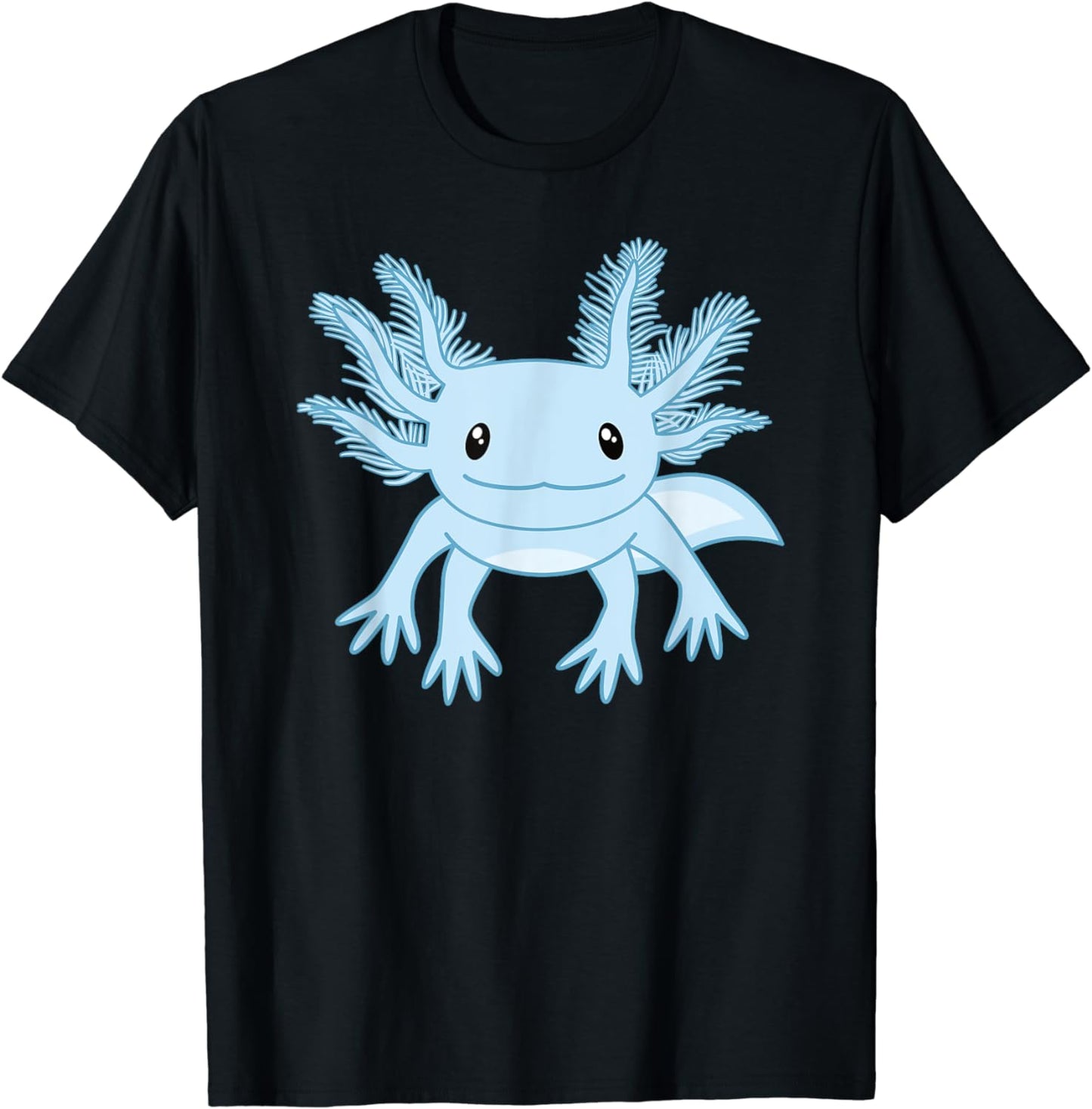 Blue Axolotl Funny Kawaii Axolotl Lover T-Shirt