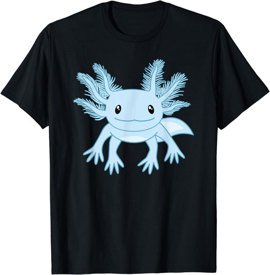 Blue Axolotl Funny Kawaii Axolotl Lover T-Shirt