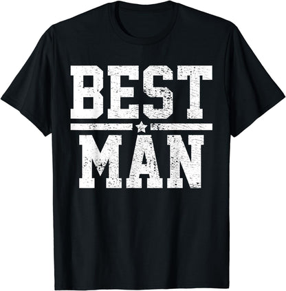 Best Man Marriage Wedding Bachelor Party Vintage Gift T-Shirt