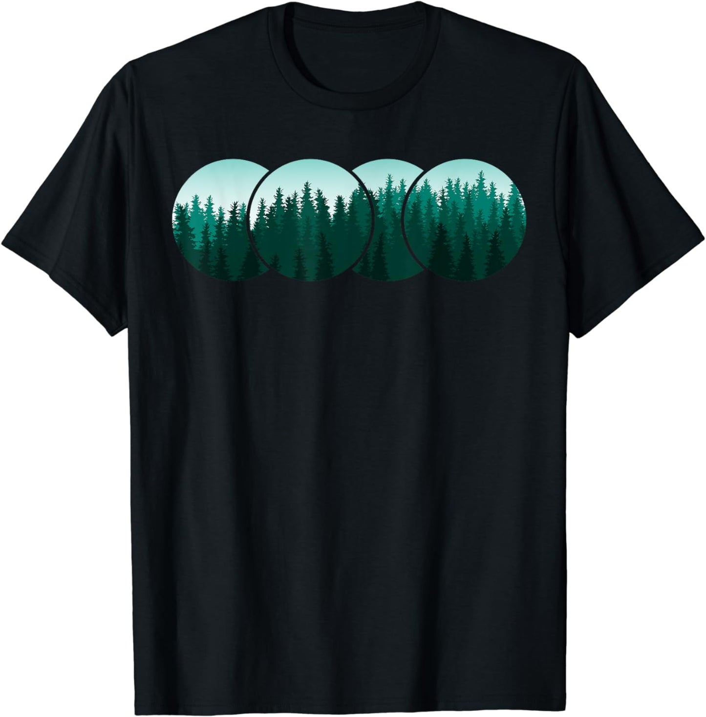Forest Nature circle Minimalism T-Shirt