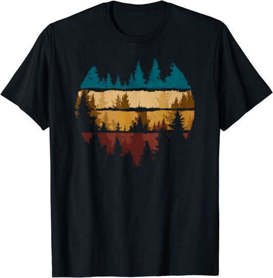 Trees Nature Mountains Adventure Outdoor Wildlife Wilderness T-Shirt