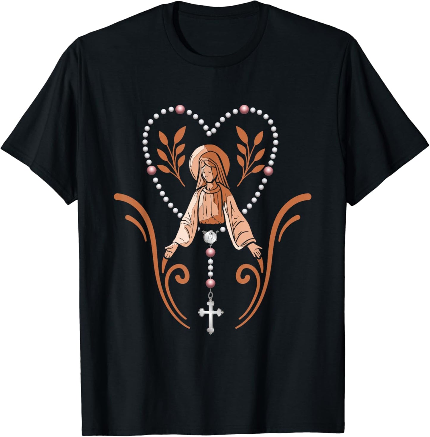 Rosary with the Virgin Mary! rosary church T-Shirt