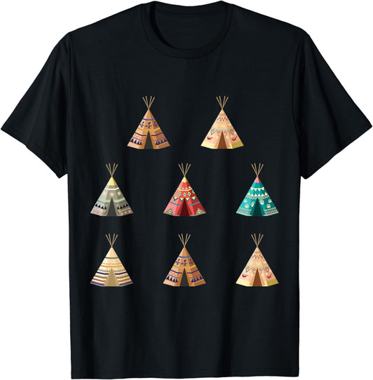 Teepees Tshirt Outdoors Nature Tee