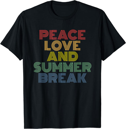 Summer Break - Summer Vacation Retro Vintage Cool T-Shirt