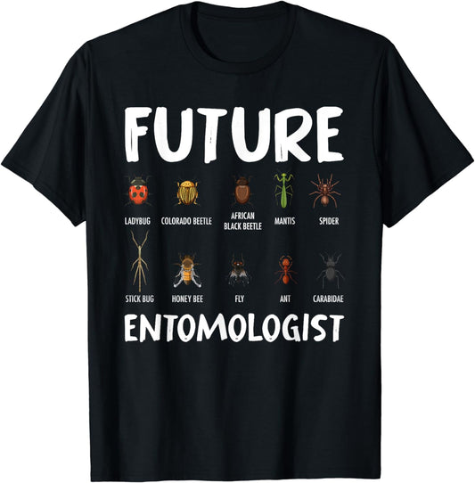 Biology Nerd Insect Collector Future Entomologist Beetle Bug T-Shirt