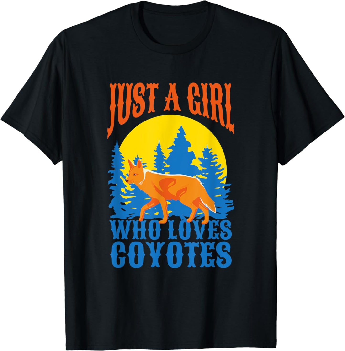 Coyote Animal Lover Forest Wildlife Nature T-Shirt
