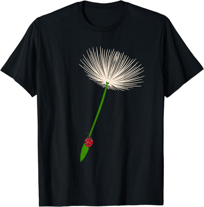 Ladybug Dandelion Coccinellidae Lover Entomologist Student T-Shirt