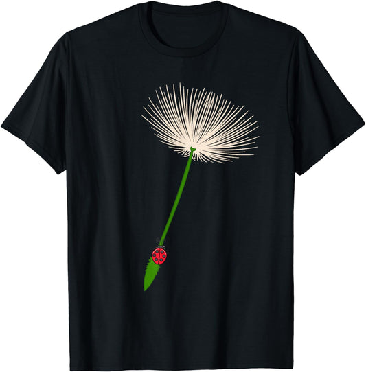 Ladybug Dandelion Coccinellidae Lover Entomologist Student T-Shirt
