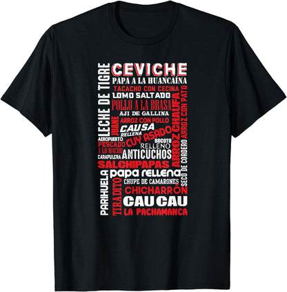 Peruvian Food Peru Foodie Chef Gastronomy Gift T-Shirt