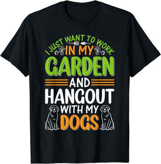 Dog Lover Plant Gardener Garden Gardening - Dog Owner T-Shirt