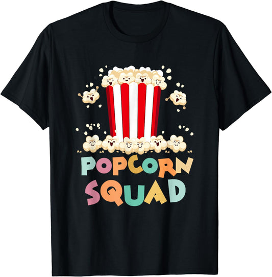 Popcorn Squad Movie Night Cinema Men Women Kids T-Shirt