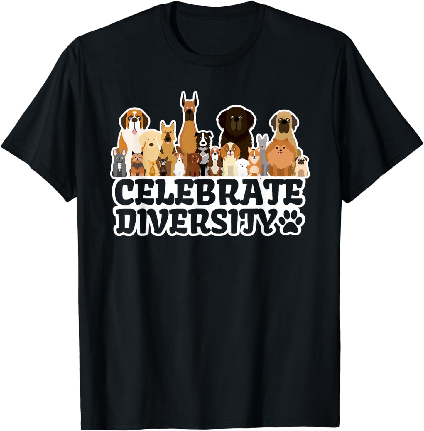 Funny Dog Lover Shirt | 'Celebrate Diversity' | Cute Dog T-Shirt