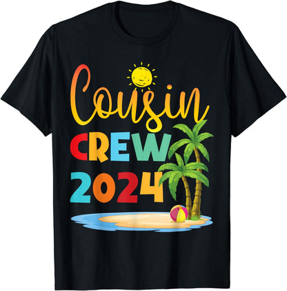 Cousin crew 2024 Summer Vacation Beach Family Trips Matching T-Shirt