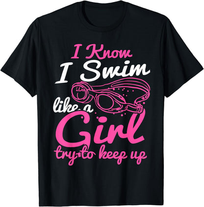 Swimmer Gifts for Men Boys Girls Funny Swimming Swim T-Shirt
