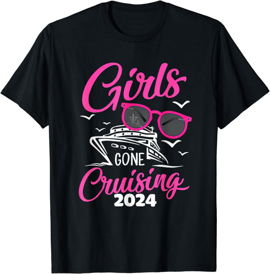 Girls Gone Cruising 2024 Vacation Trip Matching Group T-Shirt