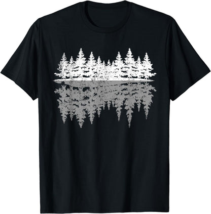 Outdoor Nature Trees Reflection Wildlife Forest T-Shirt