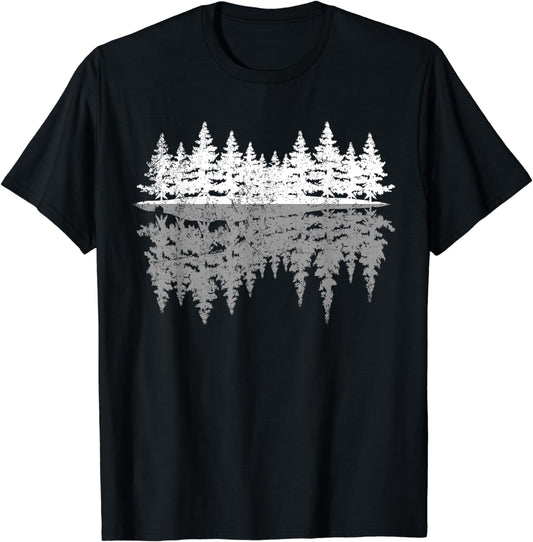 Outdoor Nature Trees Reflection Wildlife Forest T-Shirt