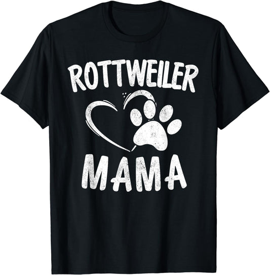 Rottweiler Mama Gift Dog Lover Apparel Pet Owner Rottie Mom T-Shirt