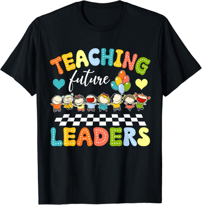 Teaching Future Leaders Shirts, Retro Teacher Back To School T-Shirt