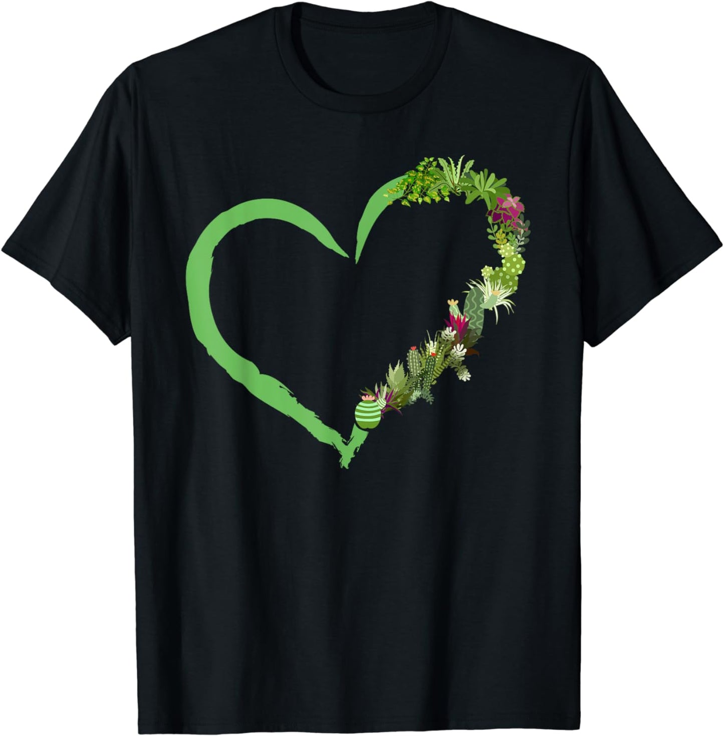 Gardening Heart Potted Plant T-Shirt