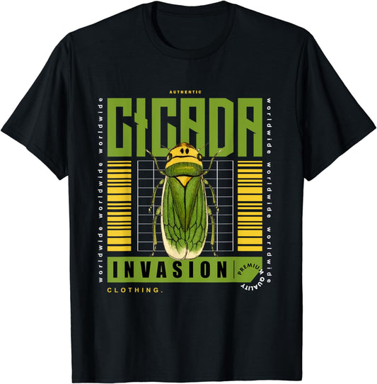 Cicada invasion Streetwear style Biologist Bug Lover Insects T-Shirt