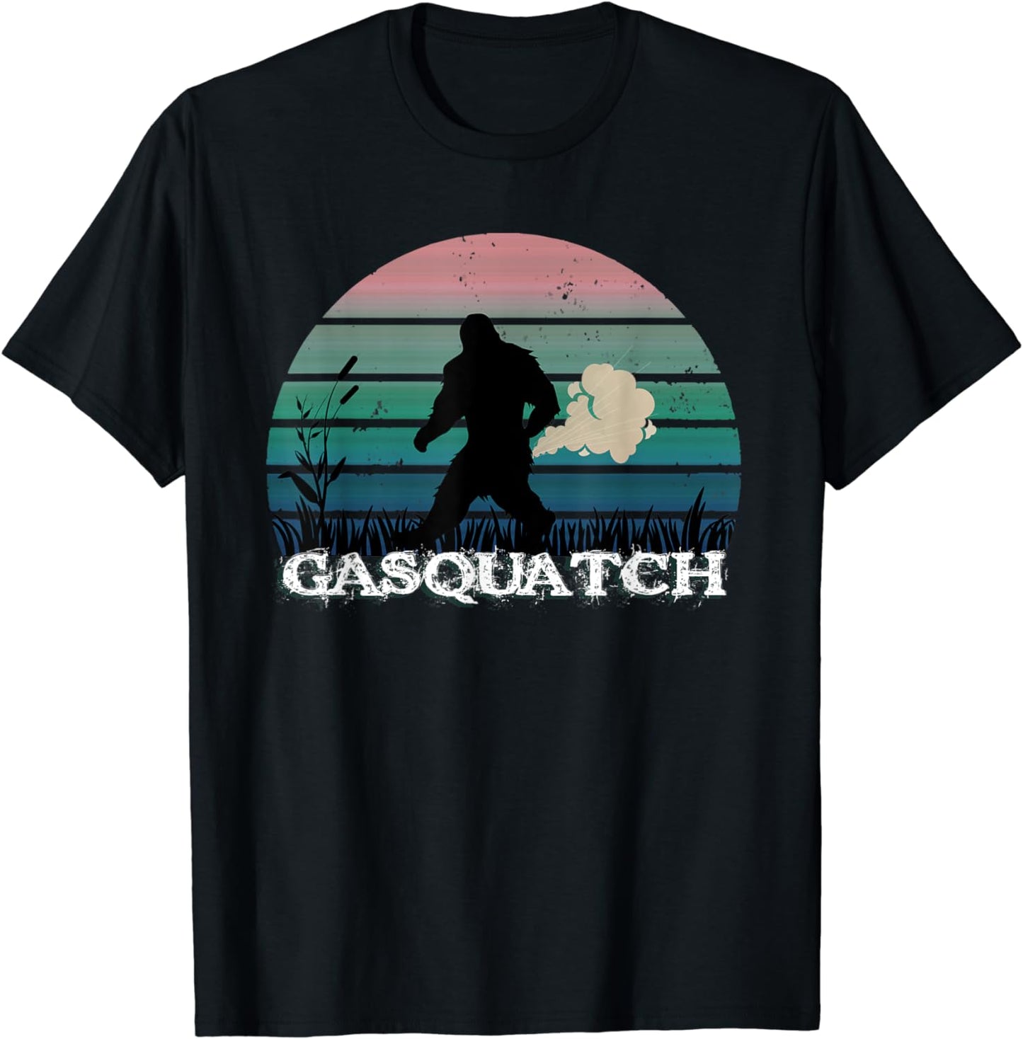 Gasquatch Funny Bigfoot Sasquatch Ripping Farts Fart Joke T-Shirt