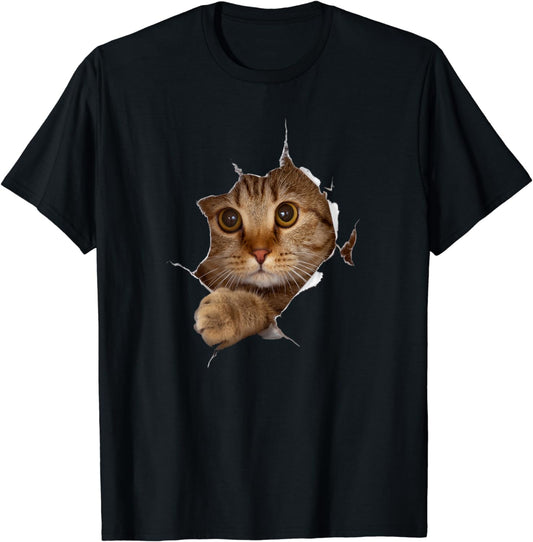 Sweet Kitten Torn Cloth - Funny Cat Lover Cat Owner Cat Lady T-Shirt