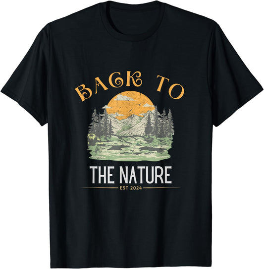 Back to the Nature Stay Wild Retro Camp Hiker Nature Camper T-Shirt