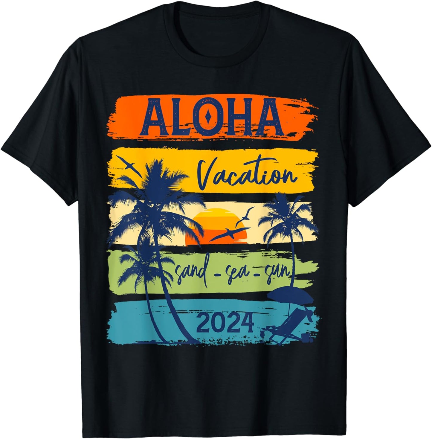 Aloha Hawaii 2024 Summer Vacation Matching Group T-Shirt