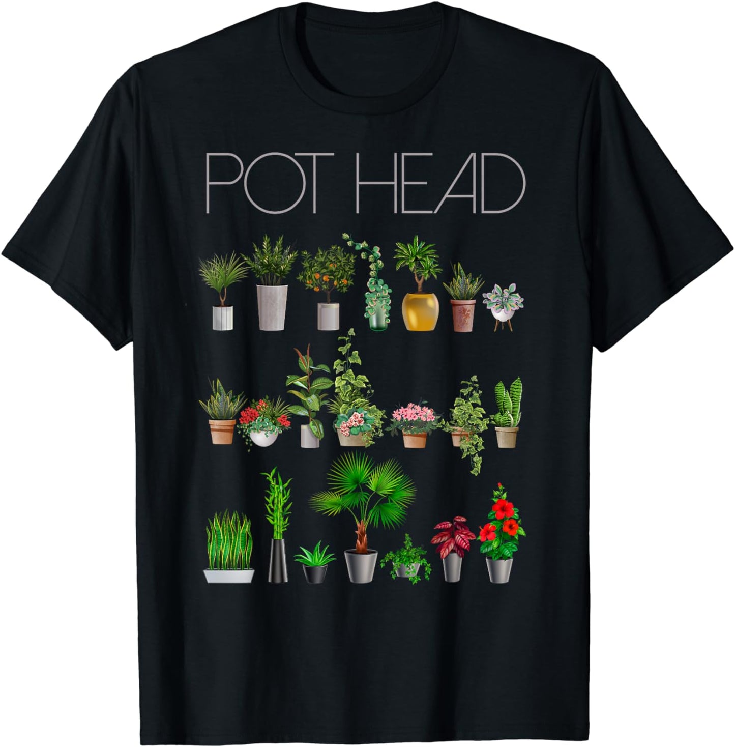 Pot Head Plants Gardening Planting Lover Gardener Gift T-Shirt