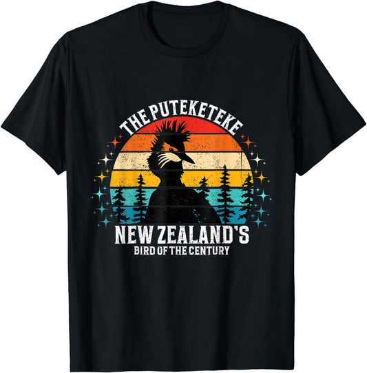 Funny Puteketeke New Zealand's Bird Of The Century vintage T-Shirt