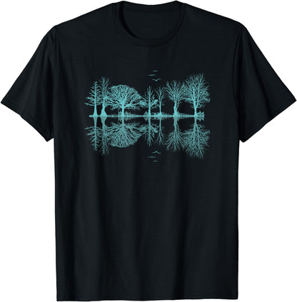 Wildlife Nature Forest Trees Reflection Outdoor Forest T-Shirt