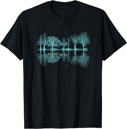 Wildlife Nature Forest Trees Reflection Outdoor Forest T-Shirt